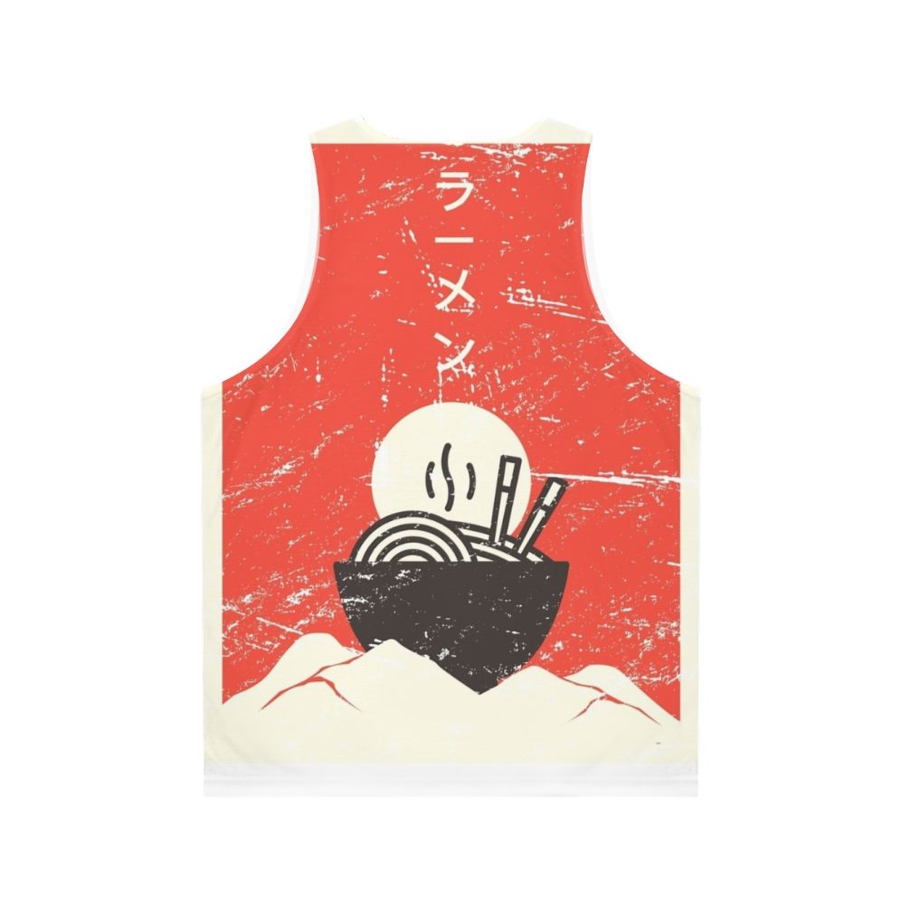 Vintage Japanese anime ramen graphic unisex tank top - Back