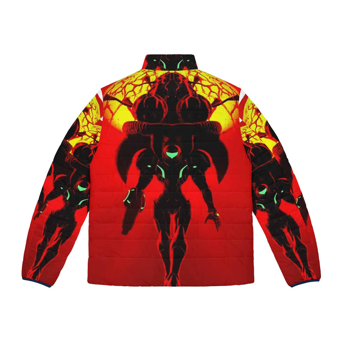 Metroid Samus Aran Puffer Jacket - Nintendo Videogame Inspired Outerwear - Back