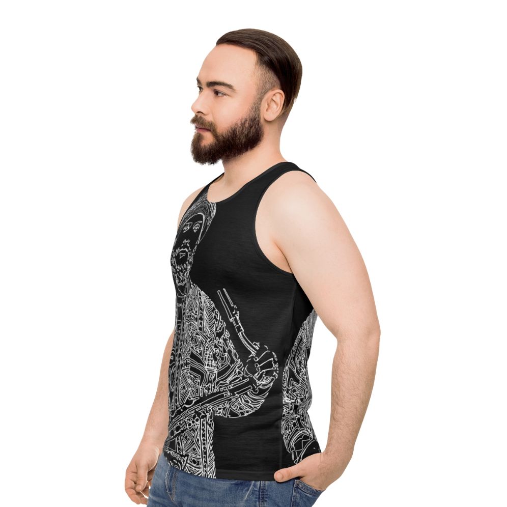 Kamasi Washington Jazz Music Unisex Tank Top - men side