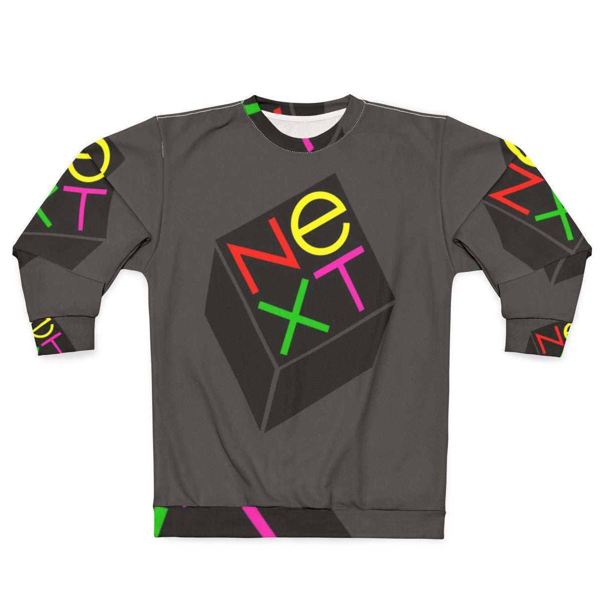 Next Computer Sweatshirt with retro computing, programming, and coding design