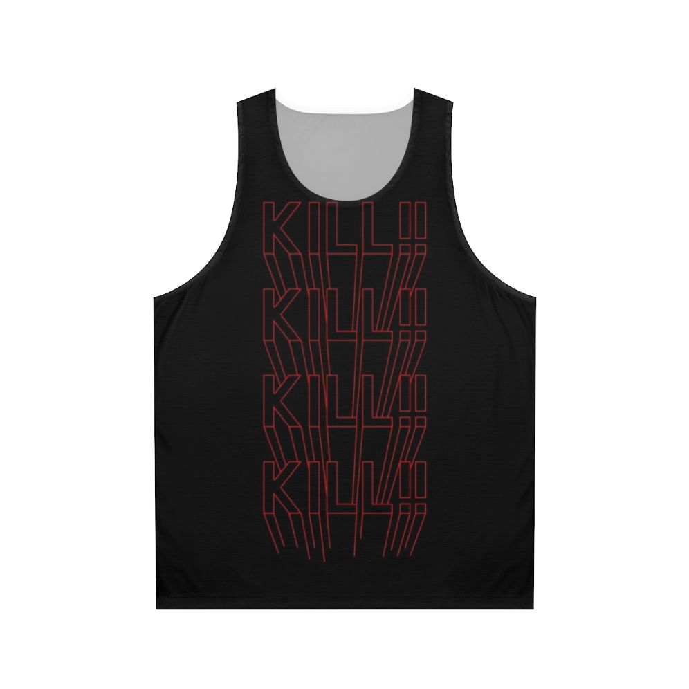 Unisex red vector no more heroes video game tank top