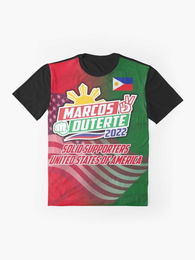 Bongbong Marcos and Sara Duterte graphical t-shirt design - Flat lay