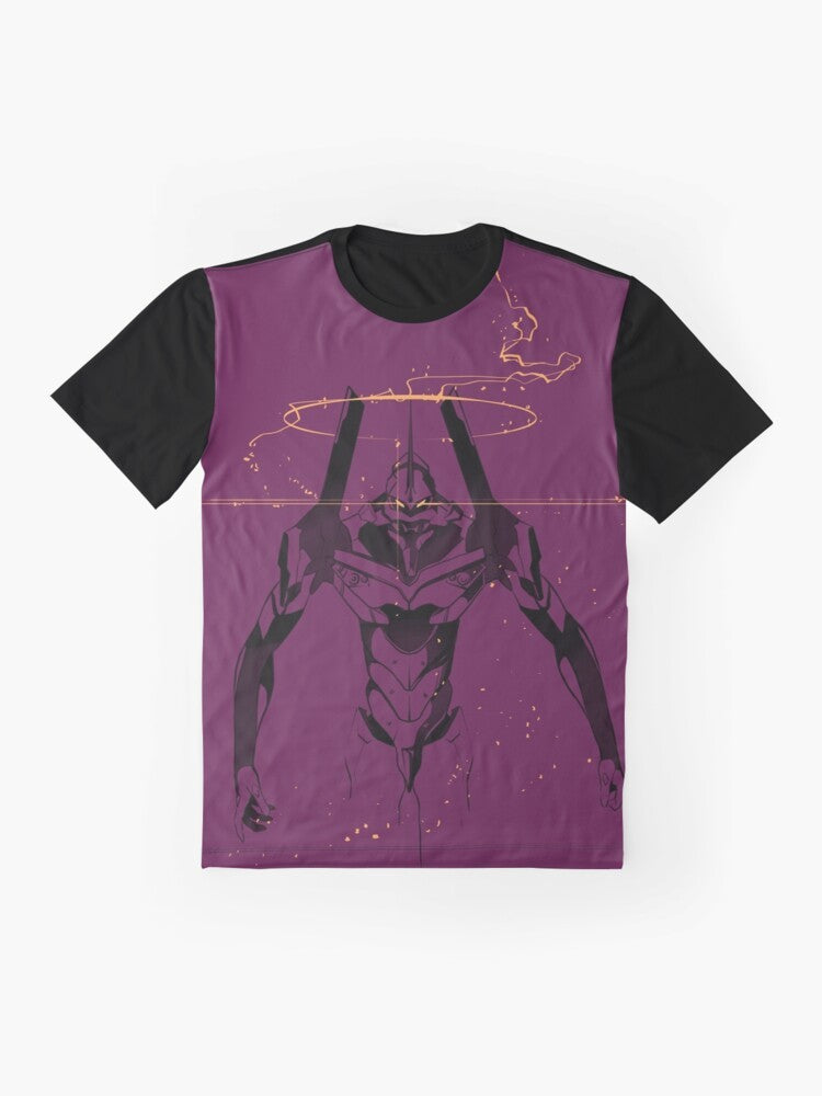 Neon Genesis Evangelion Unit-01 Graphic T-Shirt featuring the iconic mecha from the anime series - Flat lay