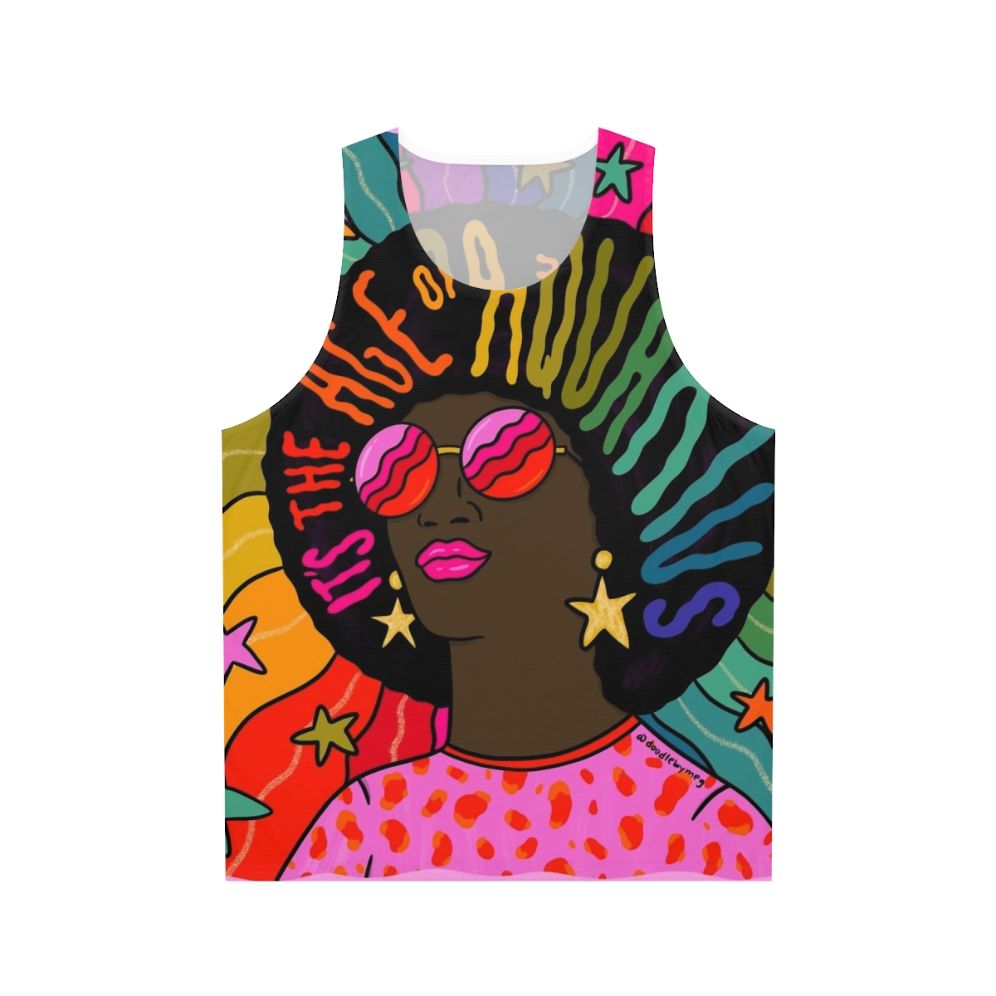 Retro Aquarius Unisex Graphic Tank Top