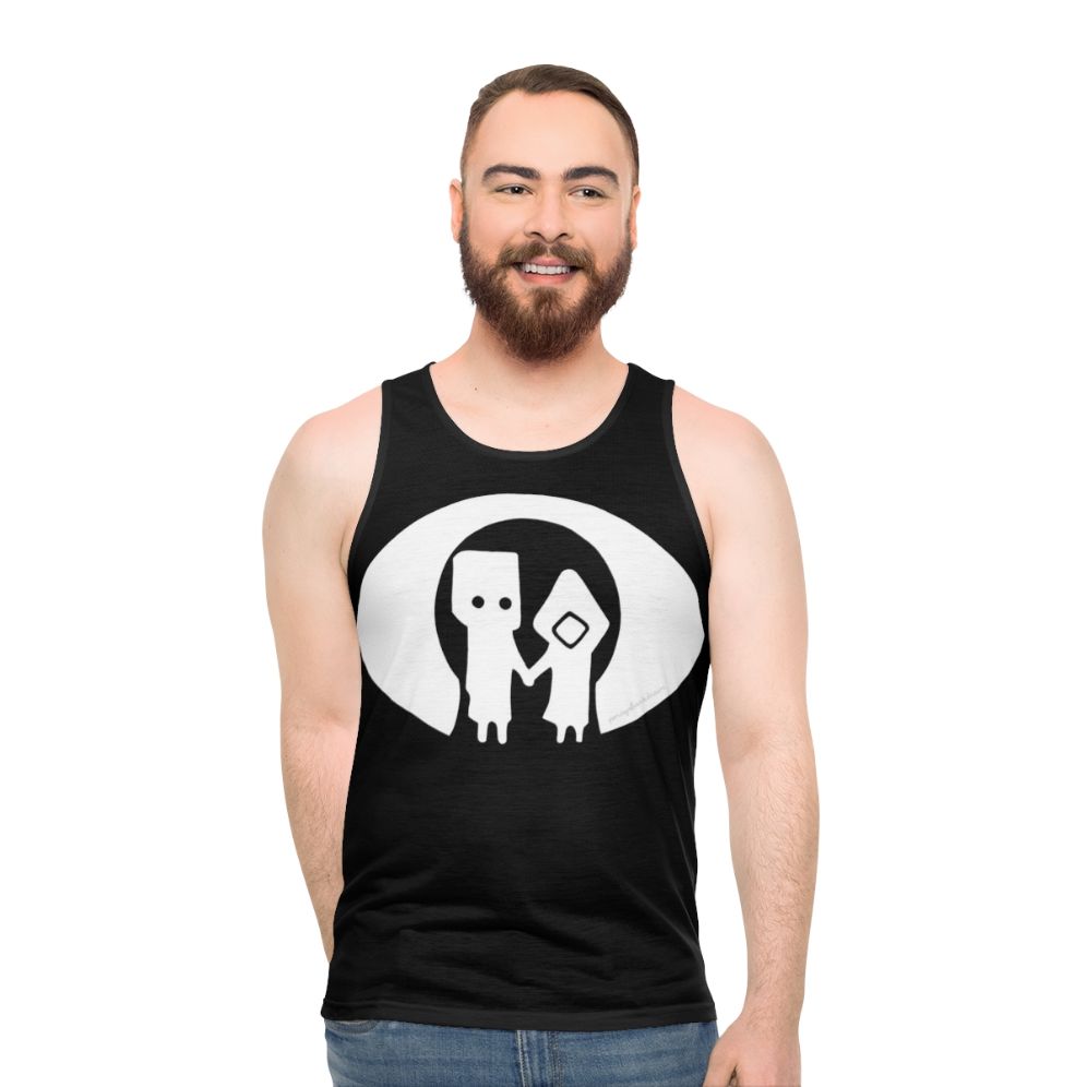 Mono and Six unisex black gaming tank top - men