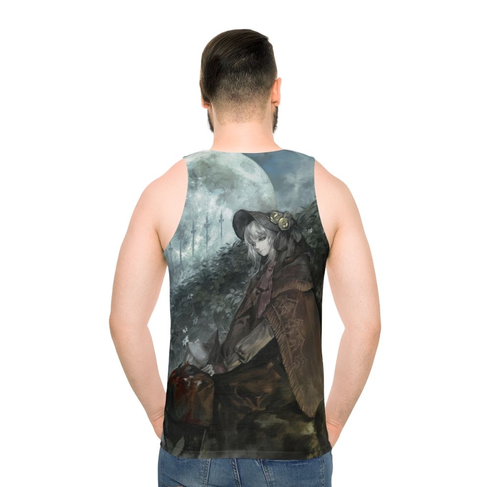 Bloodborne Dark Souls Unisex Gaming Tank Top - men back