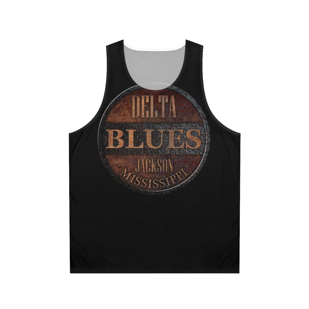 Rusty Delta Blues Unisex Music Festival Tank Top