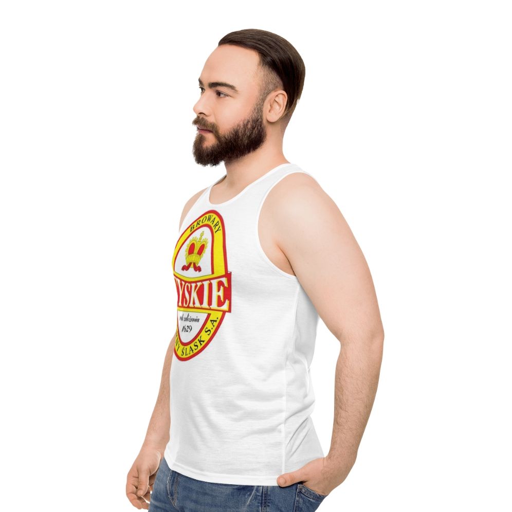 Polish Beer Unisex Tank Top - men side