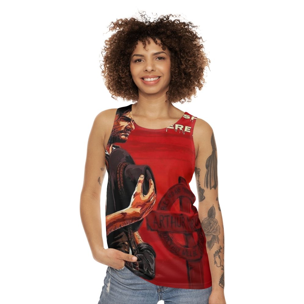 John Marston Unisex Tank Top for Gamers - women