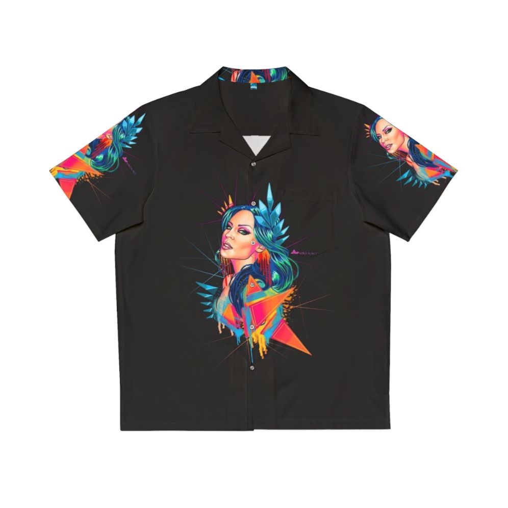 Kylie Minogue Neon Goddess Hawaiian Shirt