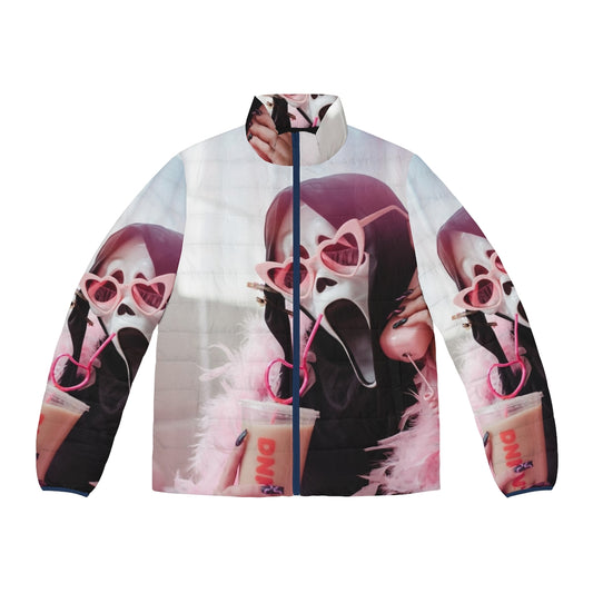 Ghostface by Sarah Smile Puffer Jacket featuring a cozy and stylish design