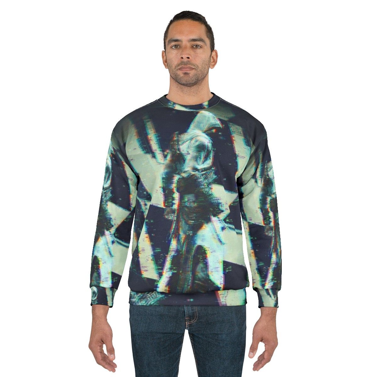 Assassin's Creed inspired glitch sweatshirt - men