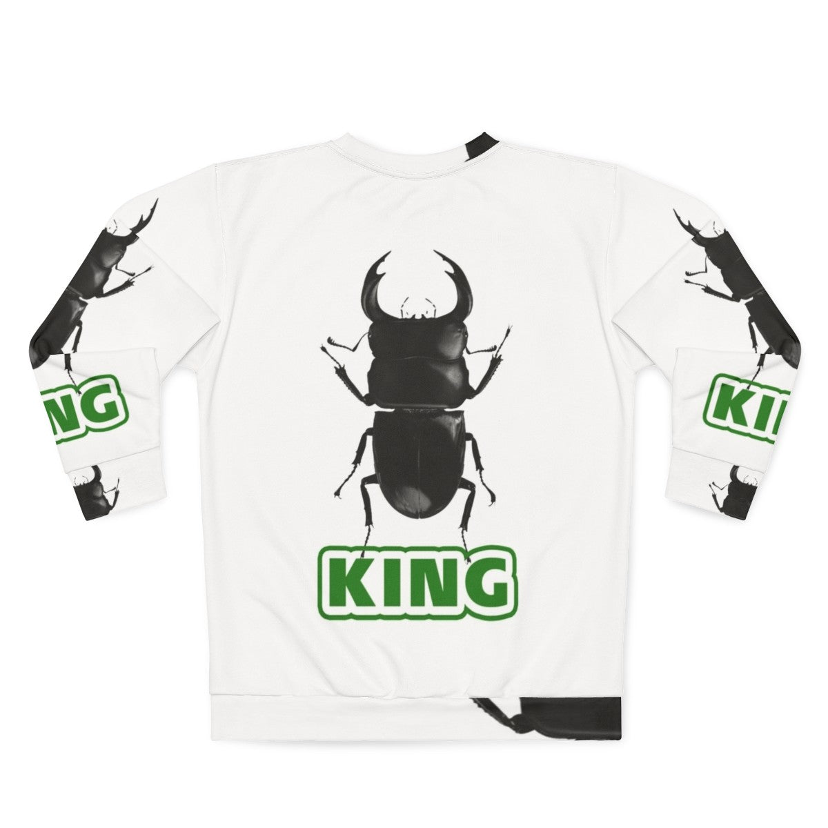 No More Heroes King of Beetles Glittering Black Sweatshirt - Back