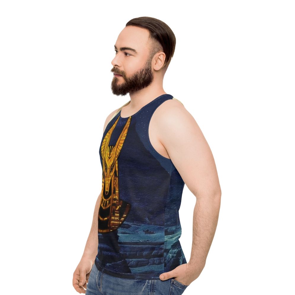 Anubis Egyptian God Unisex Tank Top - men side