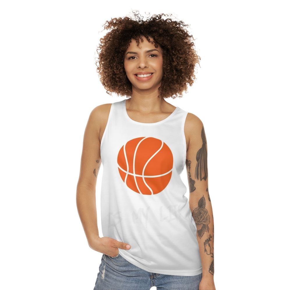 Unisex basketball lover's tank top - women