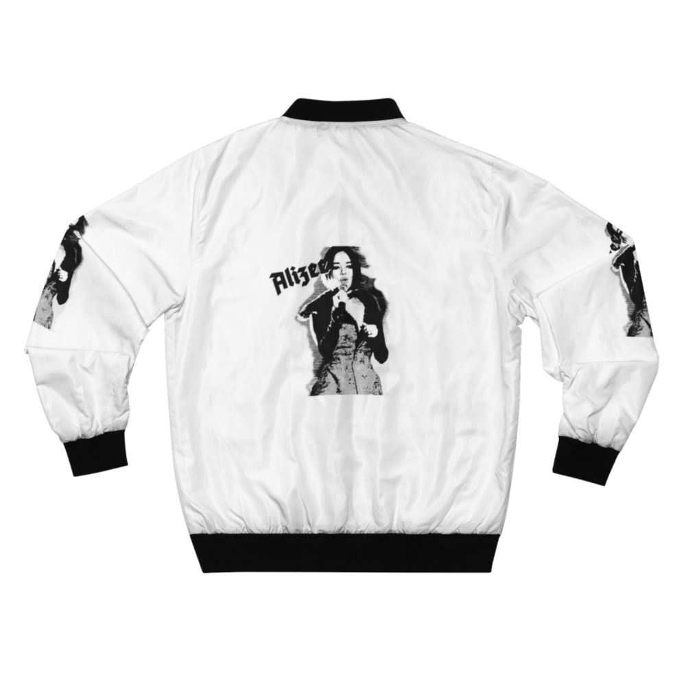 Gothic bomber jacket with Alizee "Trve Kvlt" design - Back