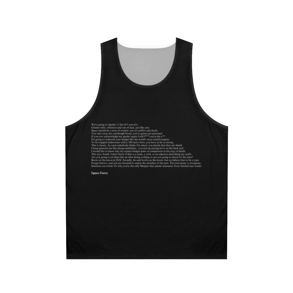 Space Force Quotes Unisex Tank Top