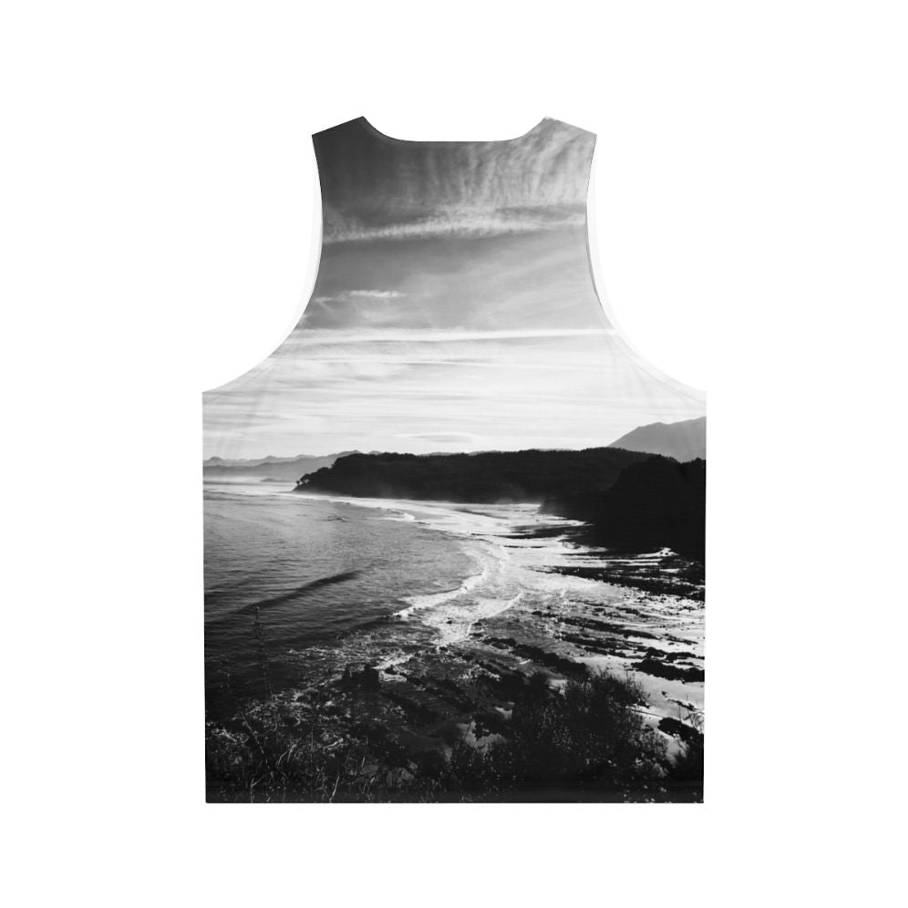 Asturias unisex tank top with landscape design - Back