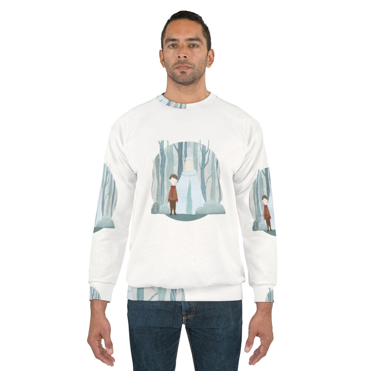 Snow Queen Sweatshirt with Fairytale Inspired Design - men