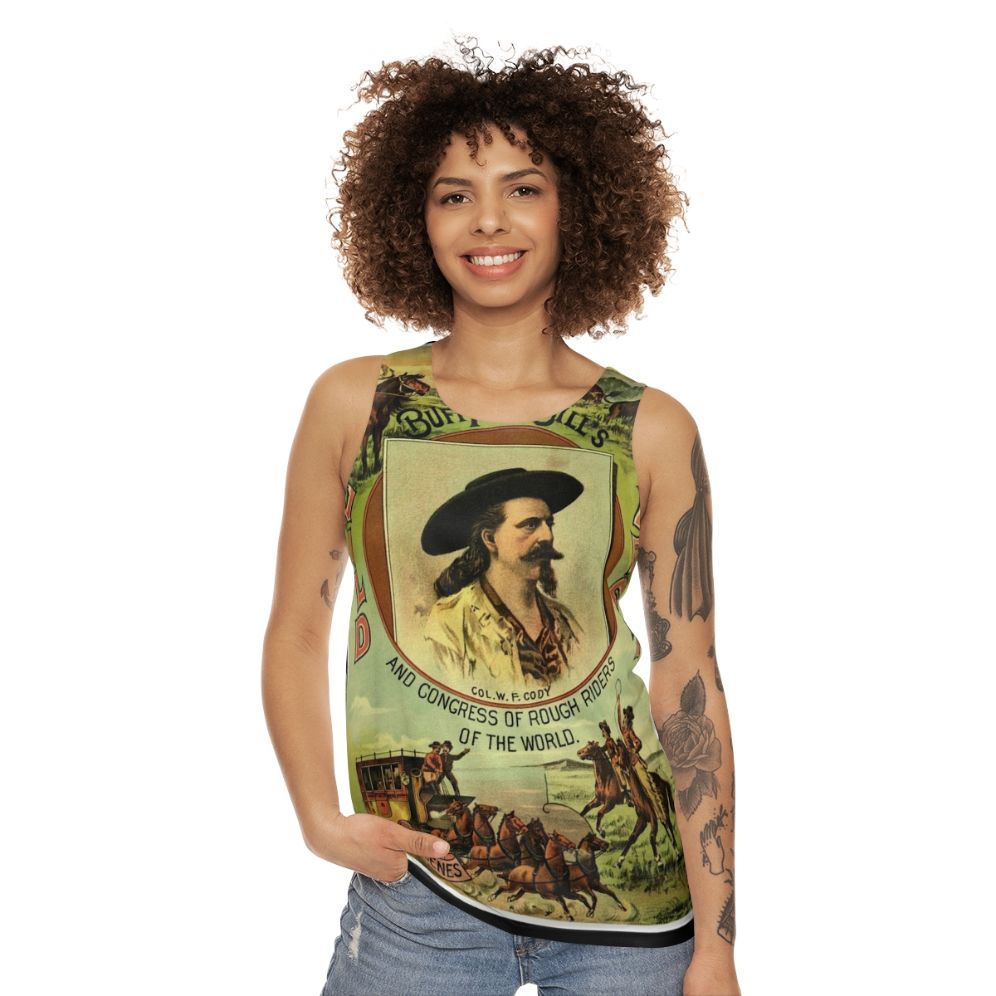 Buffalo Bill Wild West Show Unisex Tank Top - women