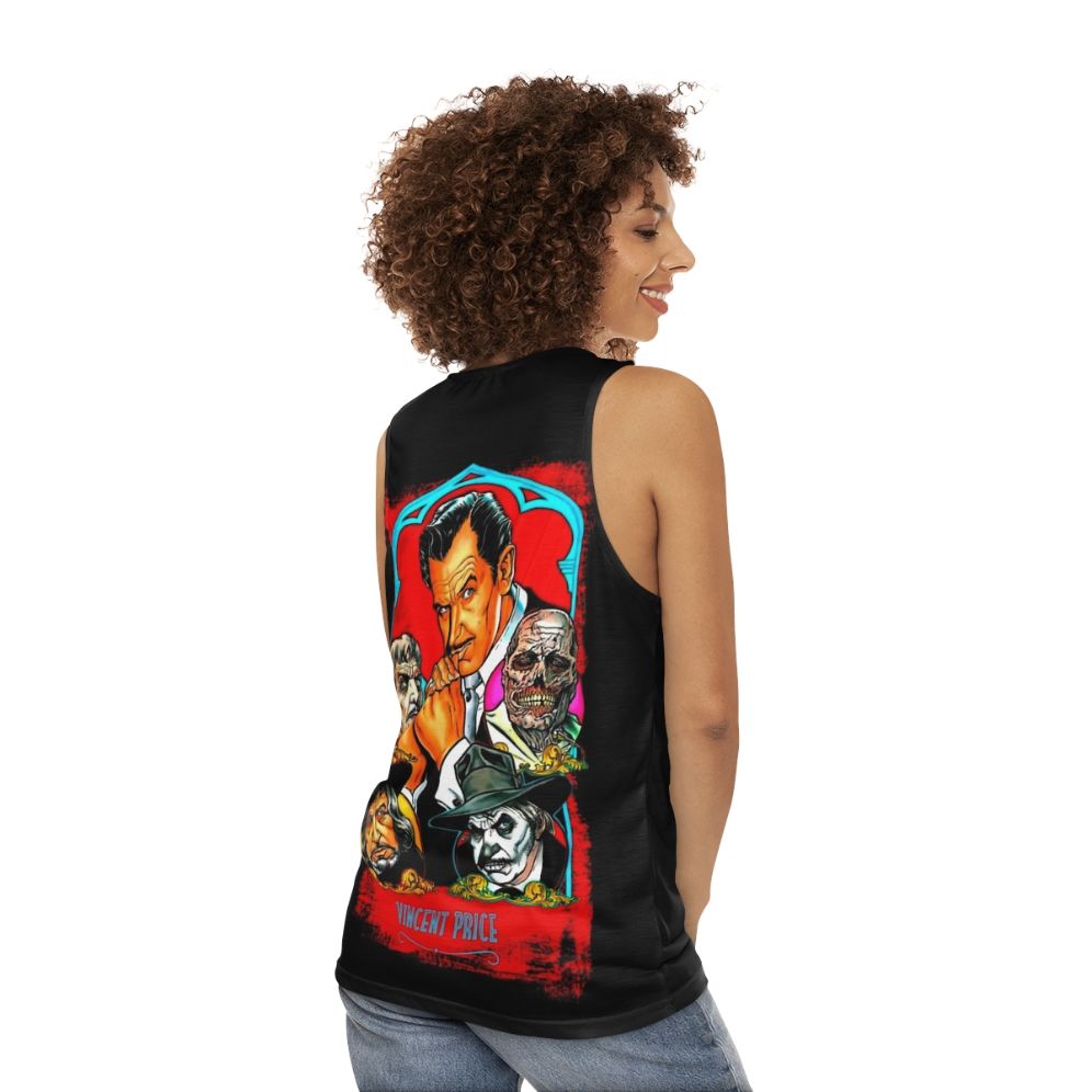 Vintage Vincent Price Master of Terror Unisex Tank Top - women back