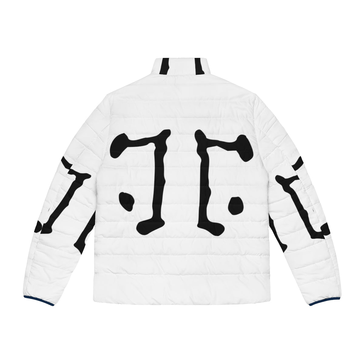 Rorschach logo puffer jacket inspired by the Watchmen superhero - Back