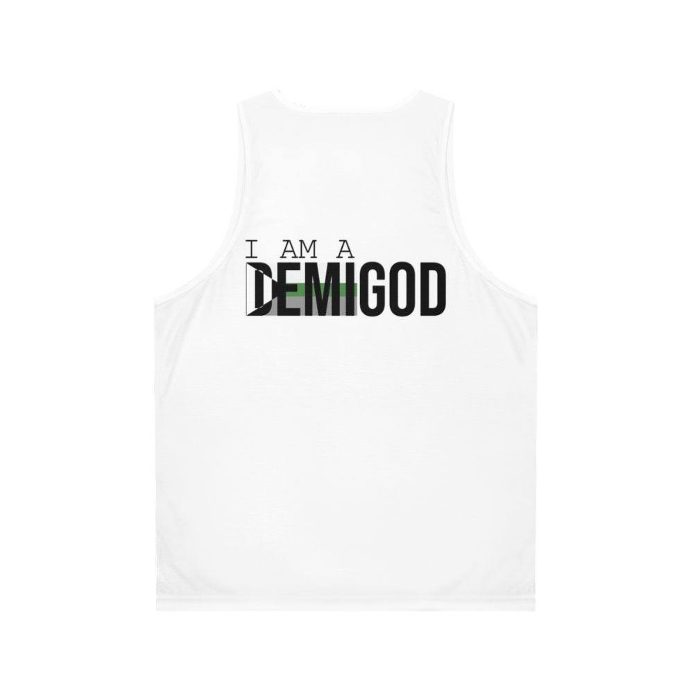 Demi-romantic pride unisex retro airline tank top - Back