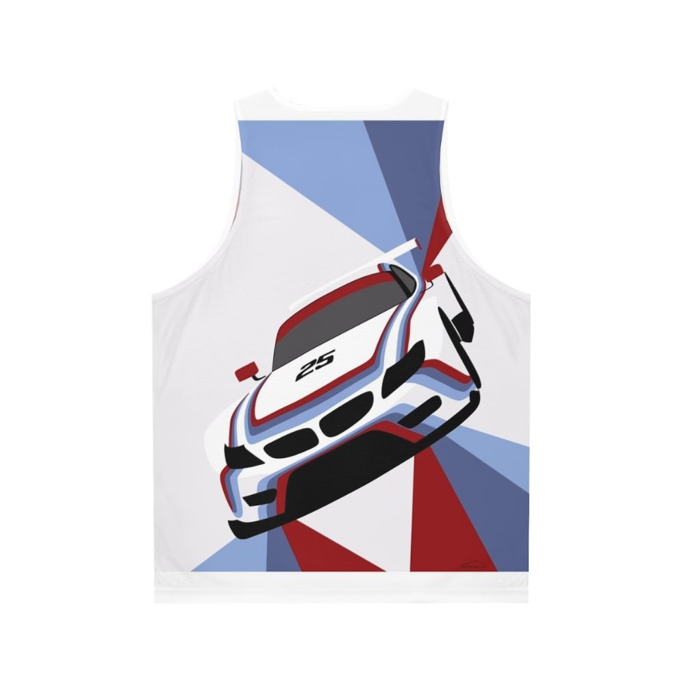 BMW Z4 GTLM Race Car Inspired Unisex Tank Top - Back