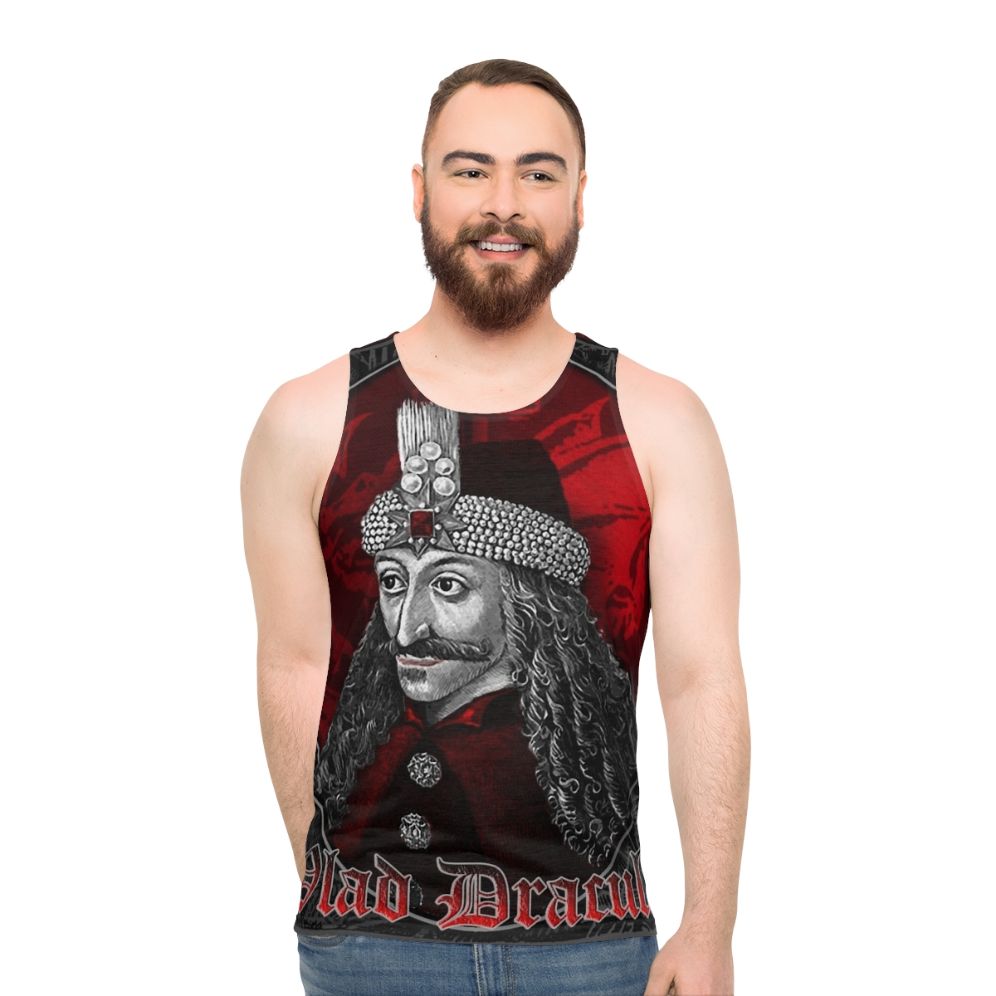 Vlad Dracula Gothic Unisex Tank Top - men