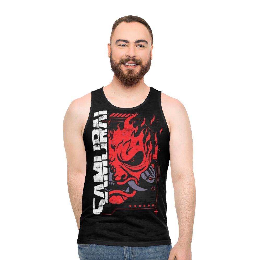 Cyberpunk Samurai Rock Band Unisex Tank Top - men