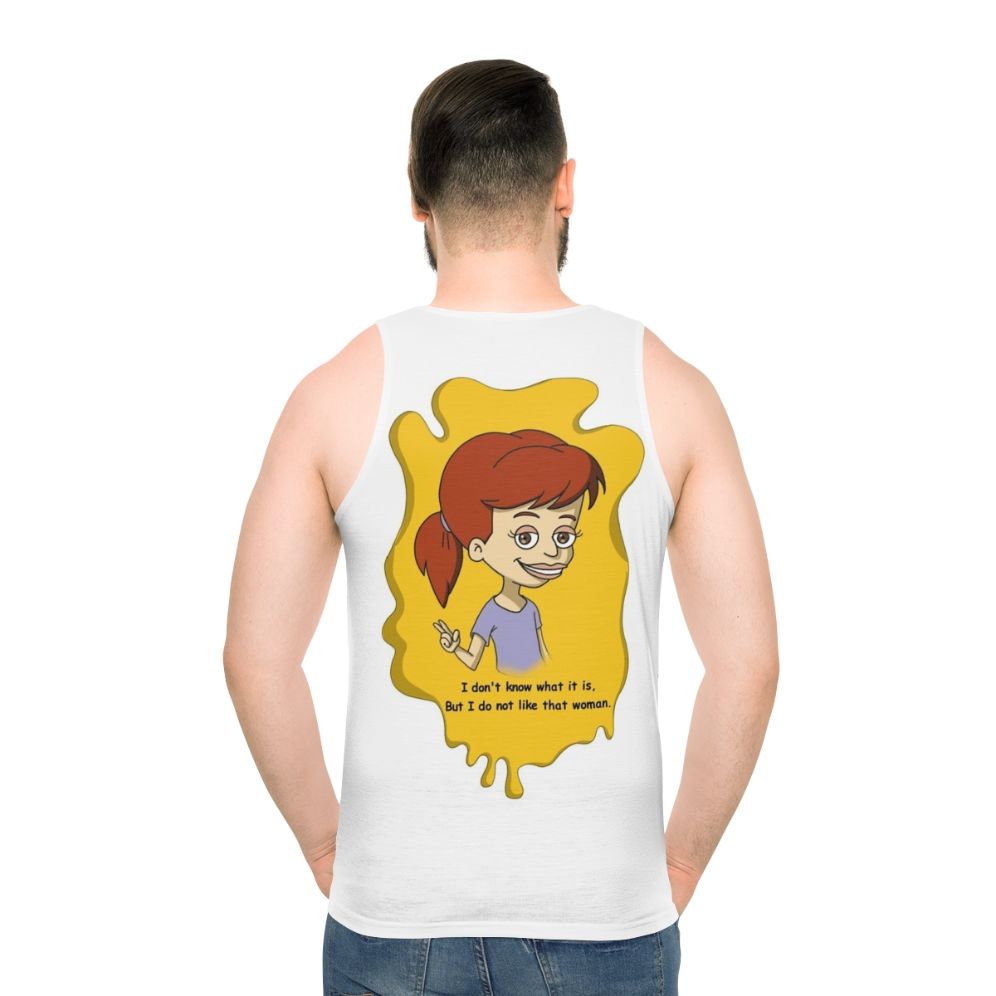 Unisex Big Mouth Netflix Graphic Tank Top - men back