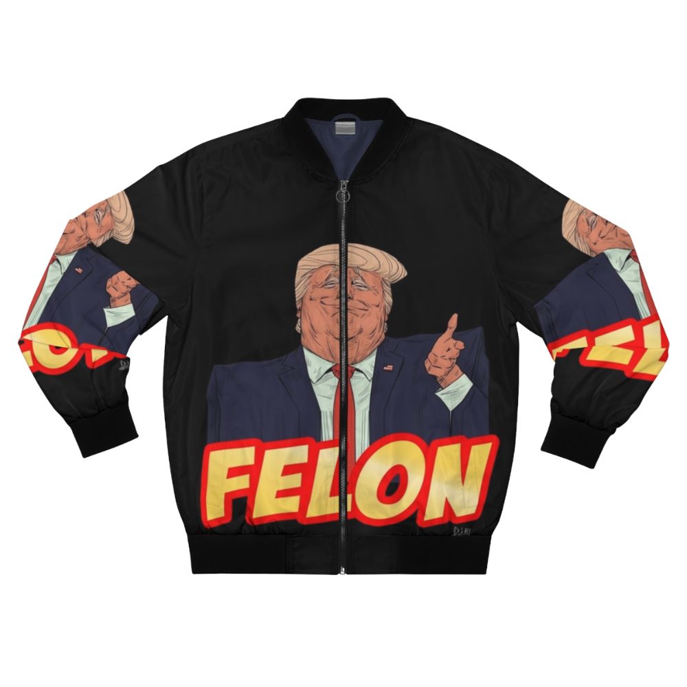 Trump Presidency Bomber Jacket with Graphic Design