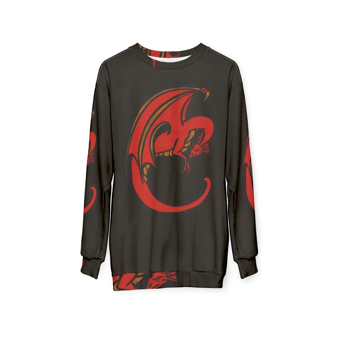 Red Dragon Graphic Sweatshirt - hanging