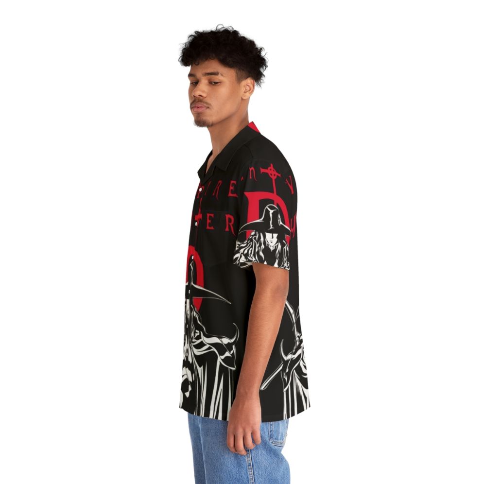 Vampire Hunter D Hawaiian Shirt with Hellsing Alucard Sigil Design - People Left