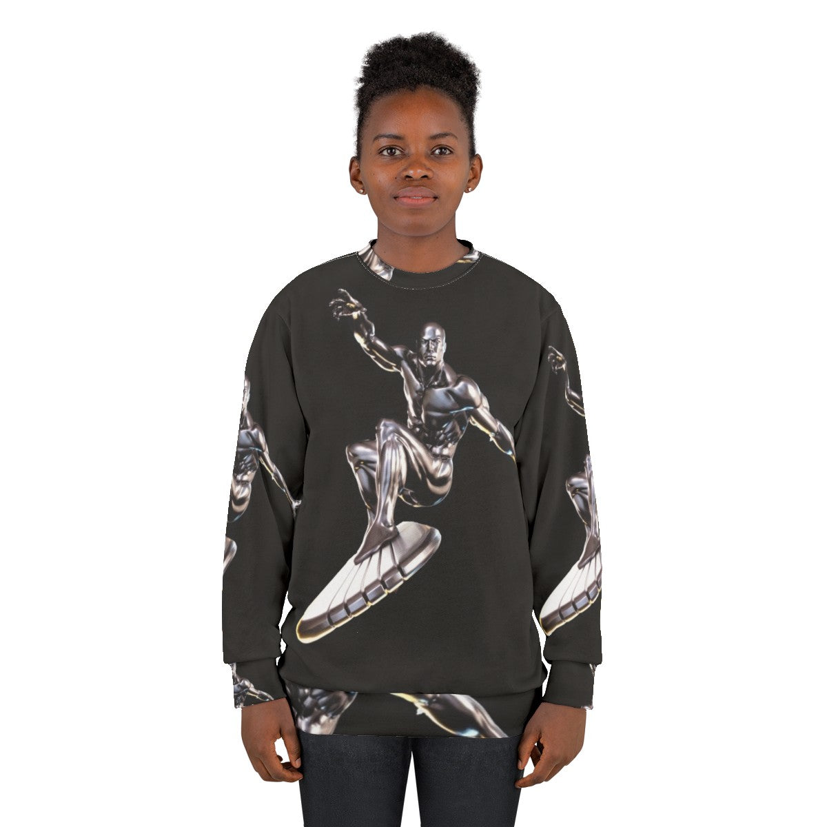 Silver Surfer Herald Of Galactus Comic Book Superhero Sweatshirt - women