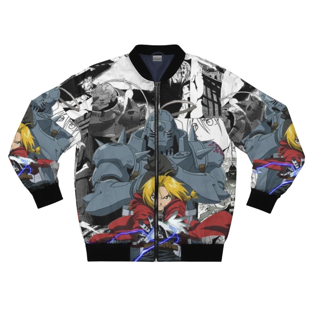 Full Metal Alchemist Anime Manga Grouping Bomber Jacket with Edward and Alphonse Elric