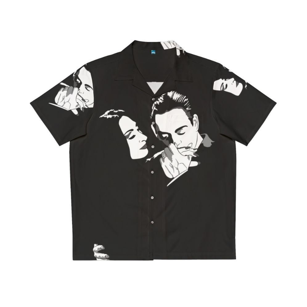 Gomez & Morticia Addams Family Hawaiian Shirt