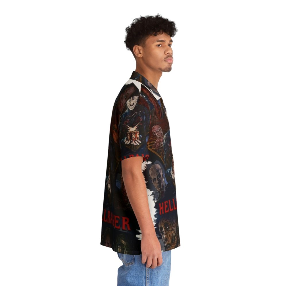 Hellraiser Pinhead Hawaiian Shirt featuring the iconic Cenobite character - People Pight