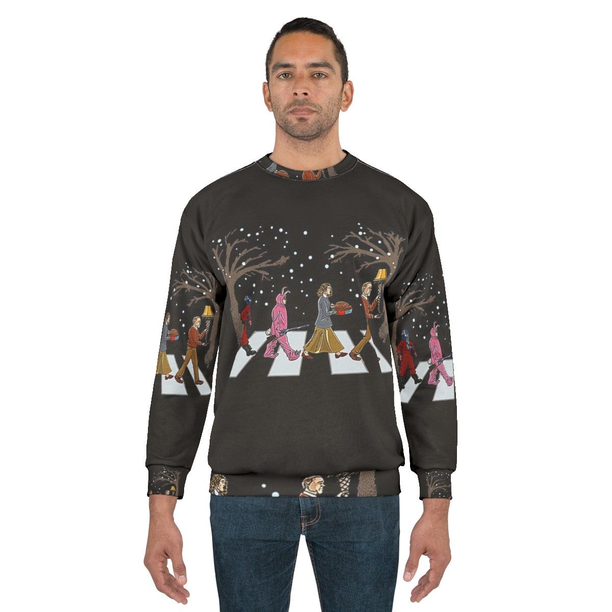 A Christmas Story Sweatshirt Featuring Ralphie's Pink Nightmare - men