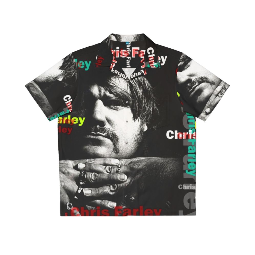 Chris Farley inspired retro Hawaiian shirt