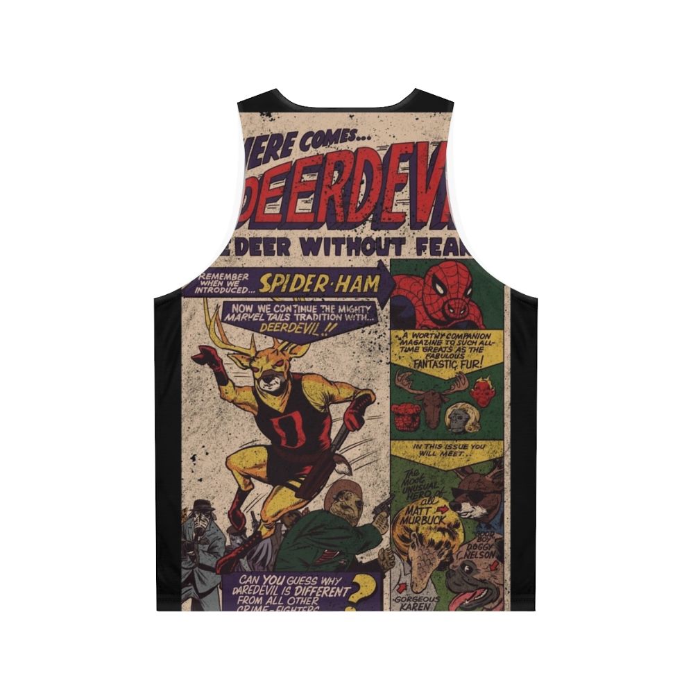 Unisex Superhero Deerdevil 1 Comic Tank Top - Back