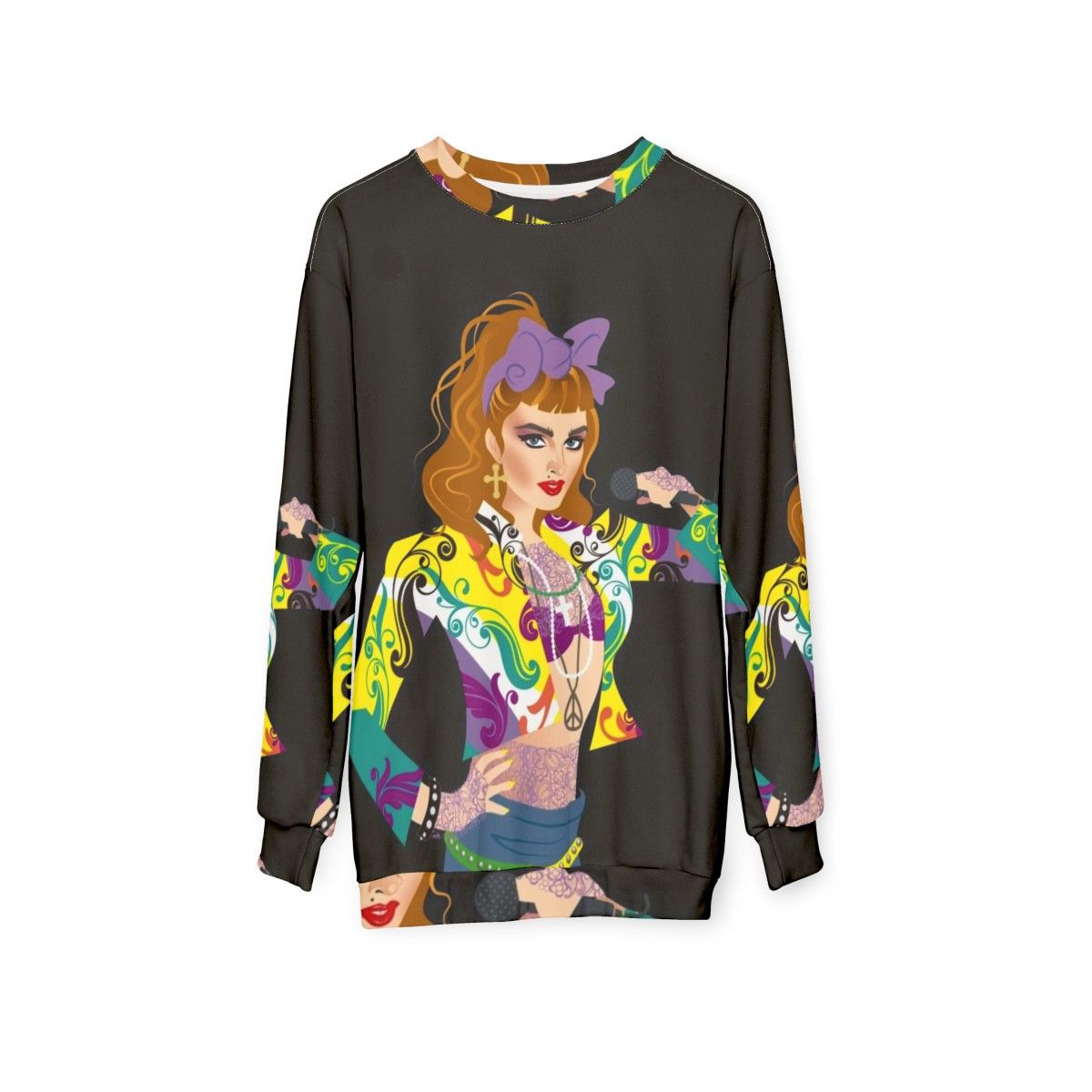 Dress Up Sweatshirt featuring Alejandro Mogollo Art - hanging