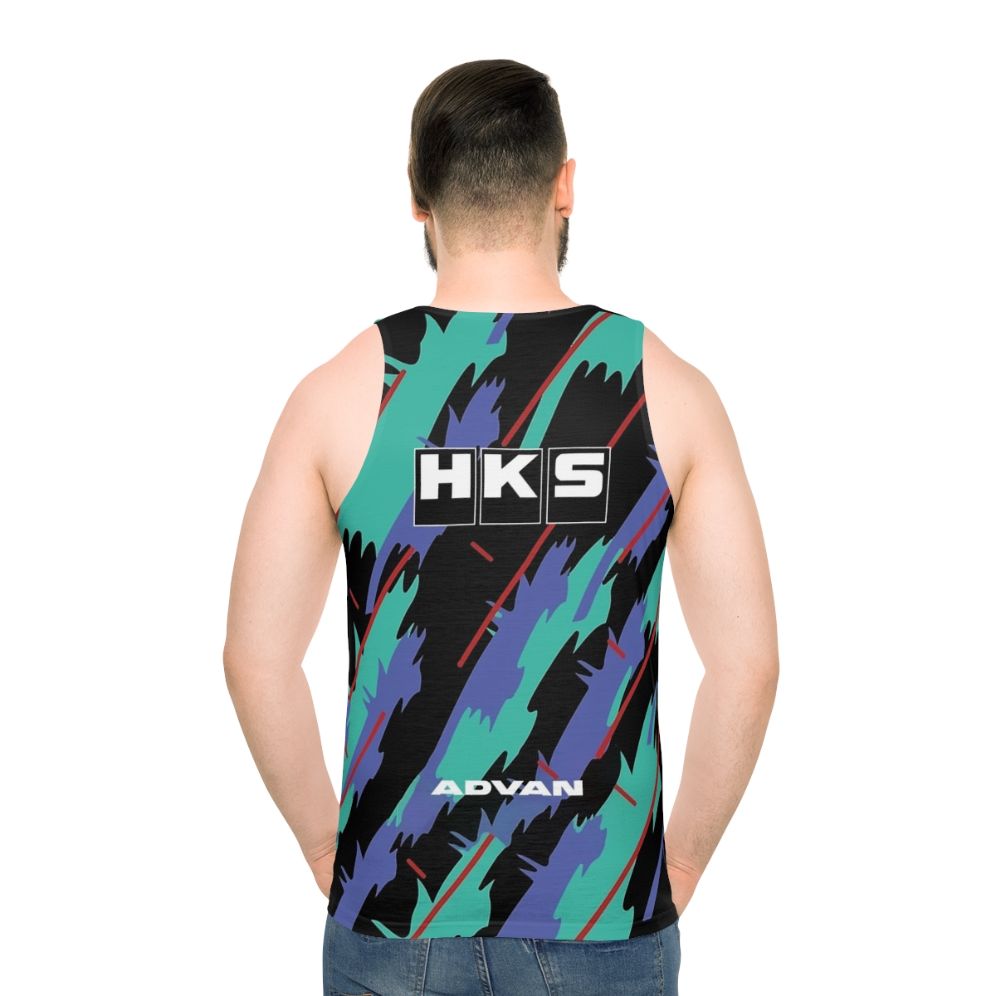 HKS Advan JDM Unisex Tank Top - men back