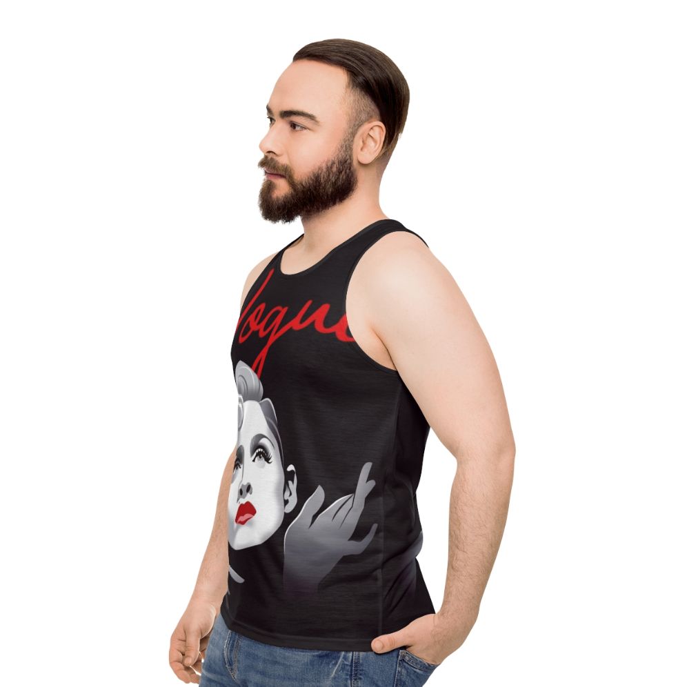 Queen Unisex Tank Top featuring Alejandro Mogolloart's pop art music icon design - men side