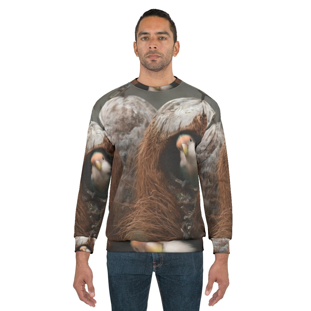 Birds and animals nest sweatshirt - men