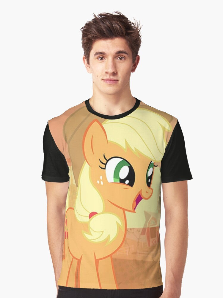 Applejack graphic t-shirt, featuring the My Little Pony character - Men