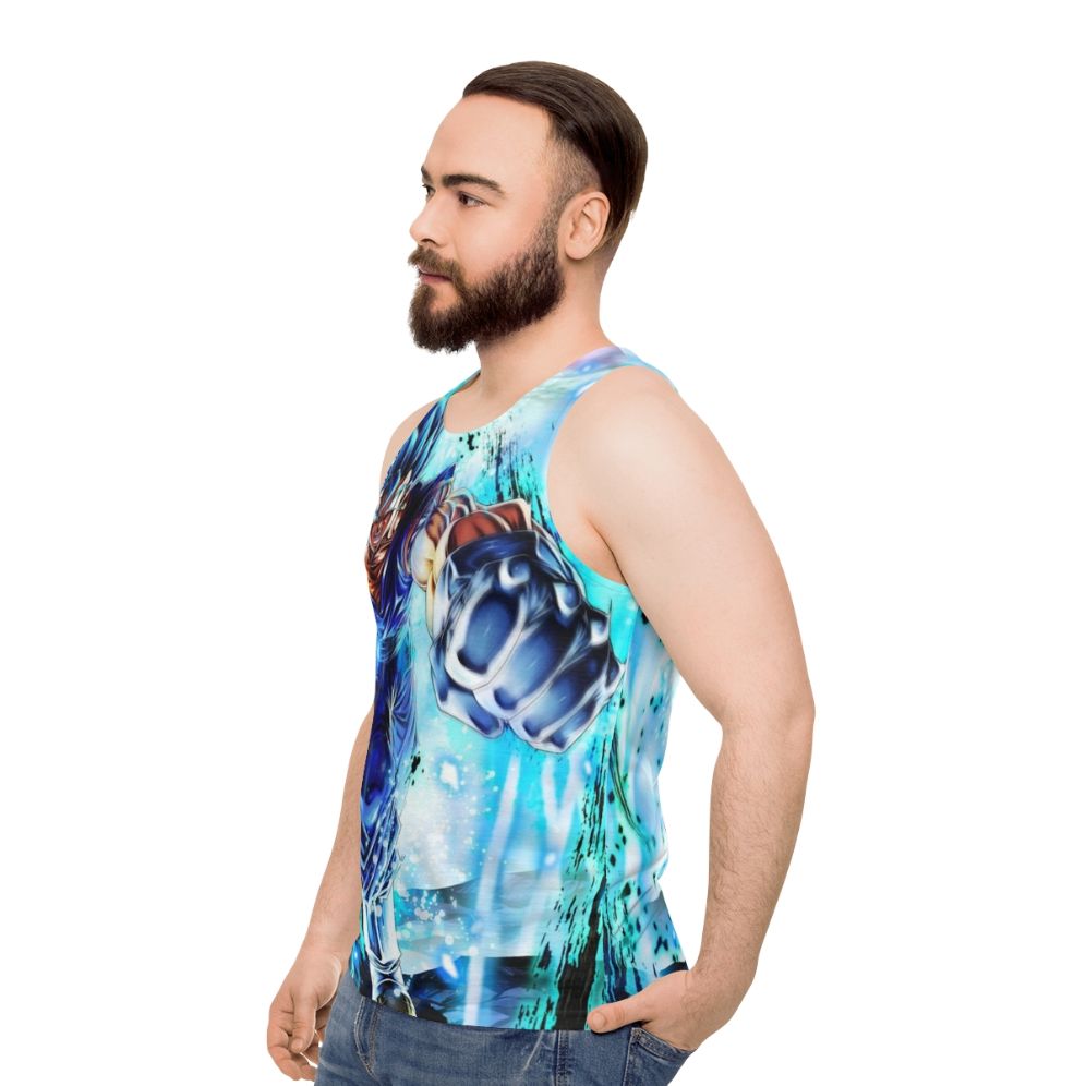 Vegito Blue Dragon Ball Super Anime Tank Top - men side