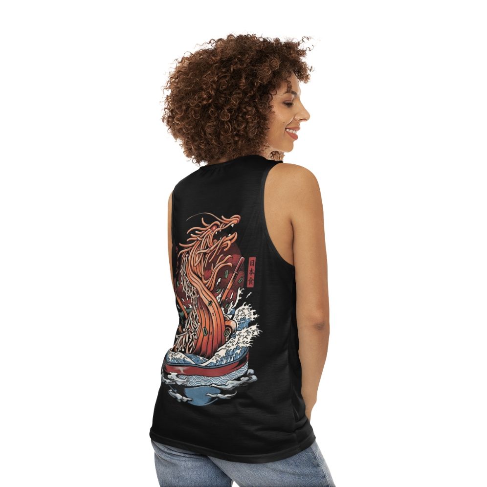 Ramen Dragon Unisex Tank Top - women back