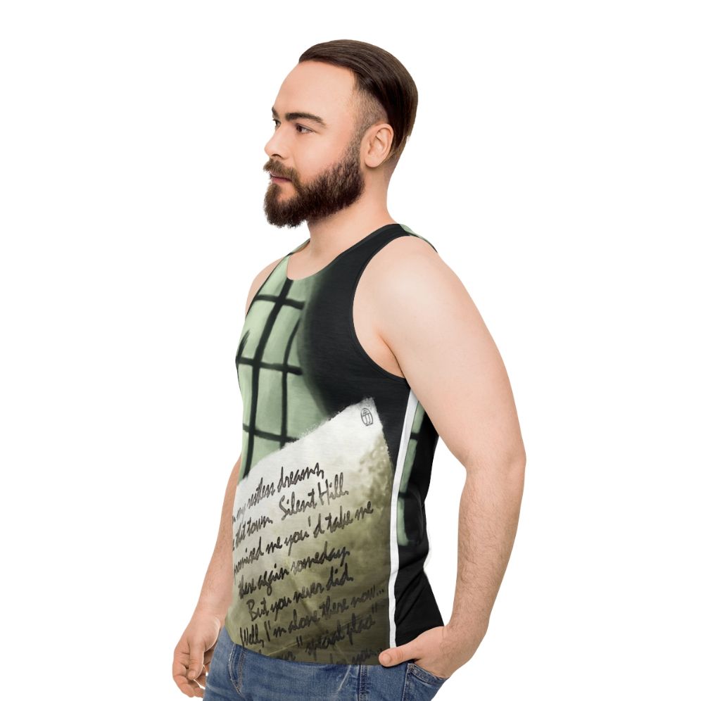 "Waiting For You" Silent Hill 2 Unisex Tank Top - men side