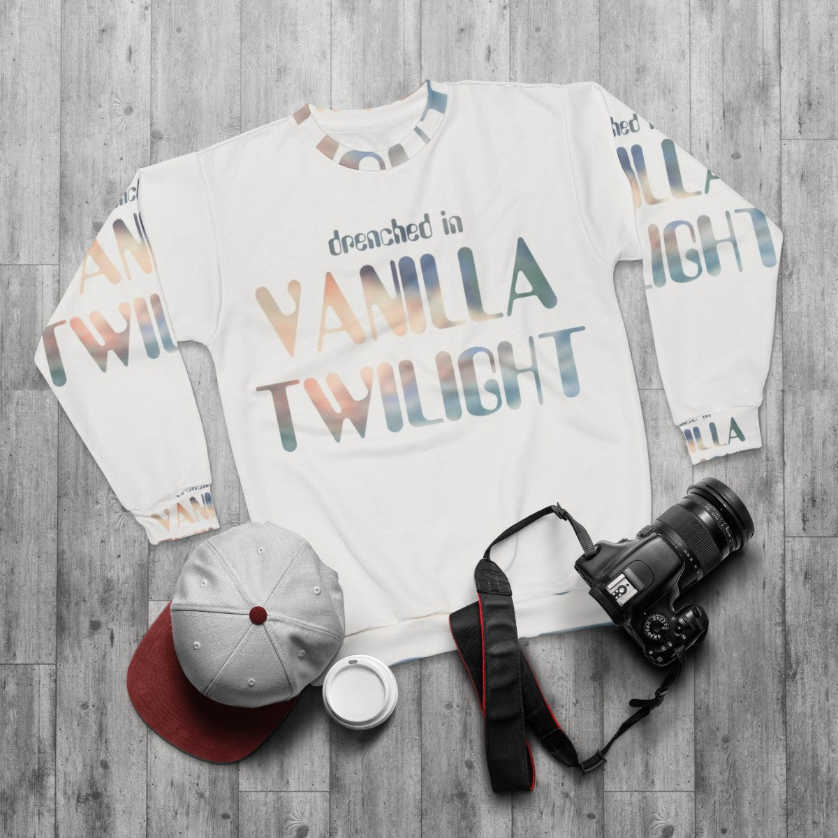 Owl City Vanilla Twilight Music Band Sweatshirt - flat lay